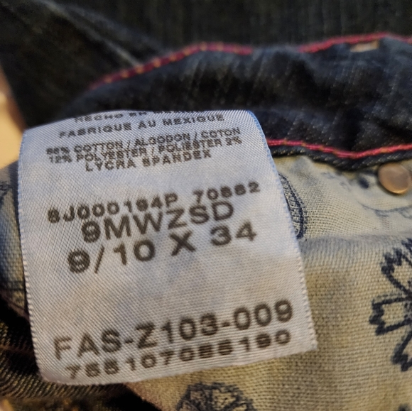 Wrangler Premium Label boot cut Jeans. 9/10x34 - Picture 4 of 5